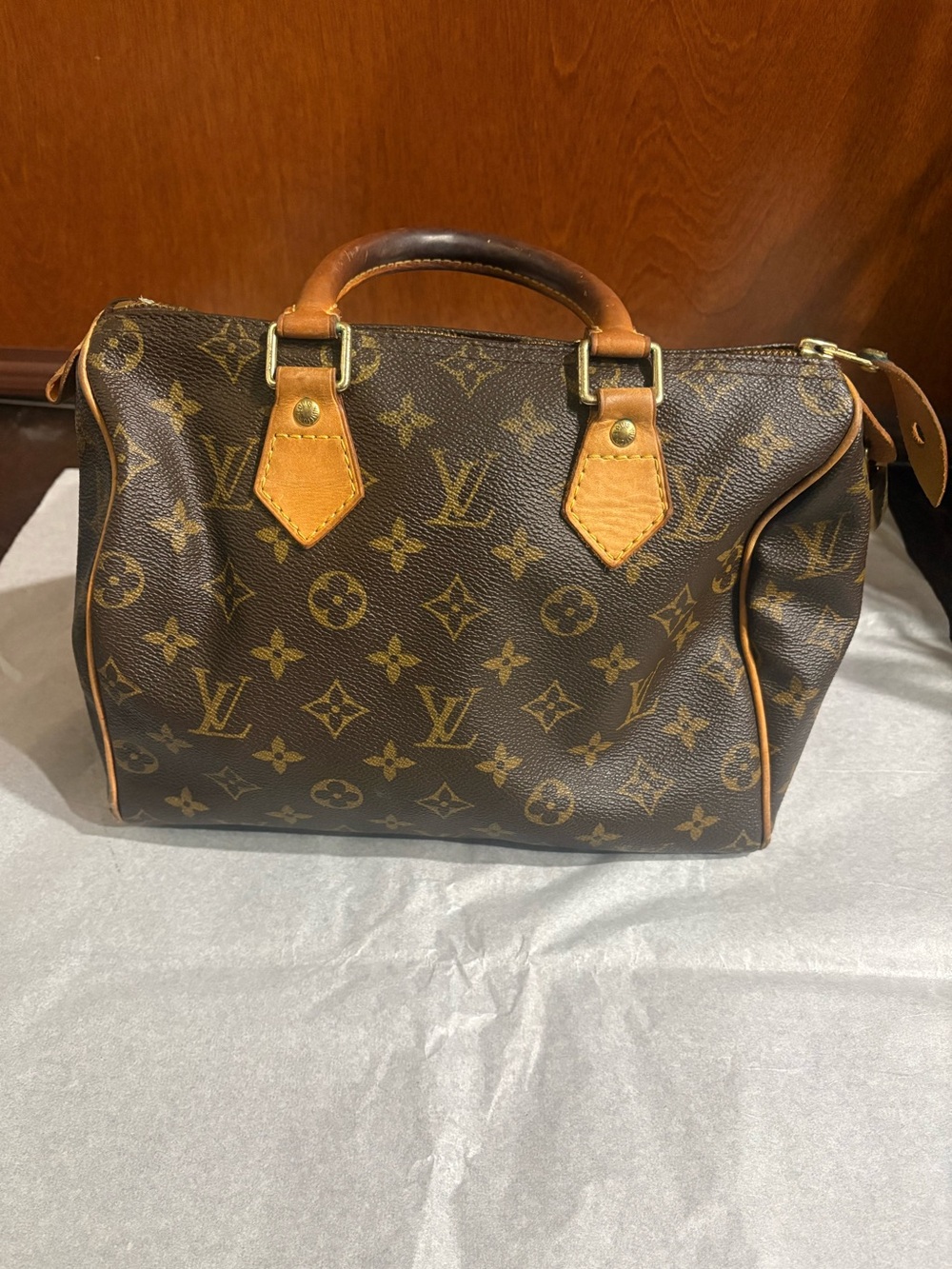 Vintage Louis Vuitton Monogram Speedy 25 - Made in USA (SD04027) - Picture 2 of 10